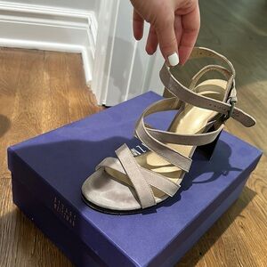 Stuart Weitzman Suede Strap Sandal